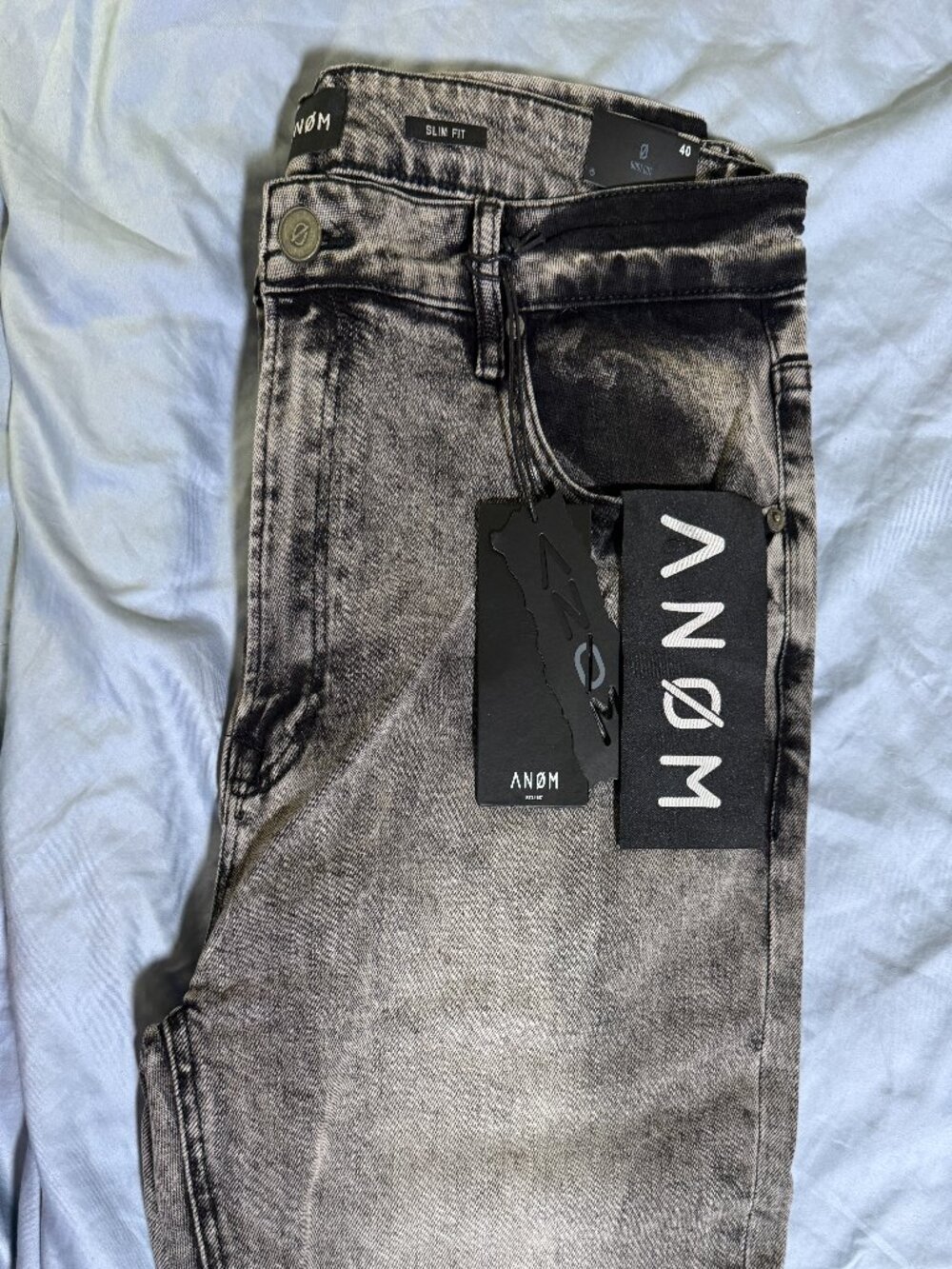 NWT ANOM Manipulator Gray Bootcut Jeans Men’s Size 40